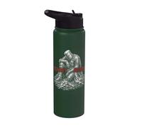Tummy Hurts Funny Medieval Knight Gothic Art Dark Humor Stainless Steel Insulated Water Bottle