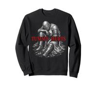 Tummy Hurts Funny Medieval Knight Gothic Art Dark Humor Sudadera