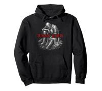 Tummy Hurts Funny Medieval Knight Gothic Art Dark Humor Sudadera con Capucha