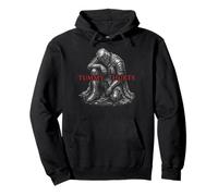 Tummy Hurts Funny Medieval Knight Gothic Art Dark Humor Sudadera con Capucha