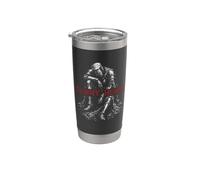 Tummy Hurts Funny Medieval Knight Gothic Art Dark Humor Vaso térmico de acero inoxidable de doble pared