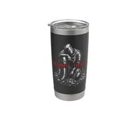 Tummy Hurts Funny Medieval Knight Gothic Art Dark Humor Vaso térmico de acero inoxidable de doble pared