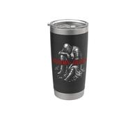 Tummy Hurts Funny Medieval Knight Gothic Art Dark Humor Vaso térmico de acero inoxidable de doble pared