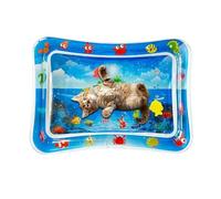 Tummy tiime Mat - Cat Water Bed | Cool Comfort Cat Sensory Play Pad Toy for PEET Dog Cat Water Play Alone Interactive kiitty Toys Outdoor Indoor Activity Exercise Enrichment