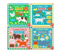 Tummy Time Series 4 Books Collection Set by Louise Lockhart (Farm, Park, Forest & Ocean)