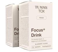 Tummy Tox Focus+ Drink, Concentración y Memoria, Ashwagandha, Ginkgo Biloba