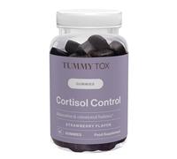 TummyTox Cortisol Control - Ashwagandha Gominolas 250 mg, GABA, Rhodiola Rosea - con Vitamina B6, Vitamina B12 para el Sistema Nervioso y Menos Estrés - Relajación Natural - 60 Gummies, Vegano