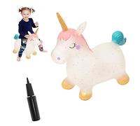 Tumnea Hopping Animal Unicorn, Hopping Horse Unicorn con Bomba, Juguetes inflables para Animales Juguetes hinchables para Montar Juguetes para Saltar para niños Niños Niñas Regalos