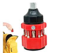 Tumotsit Destornillador corto 12 en 1 multi-bit corto destornilladores de combinación multiusos juego de herramientas para reparaciones de bricolaje