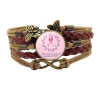 Tumotsit Joyas para el cáncer de mama | Tejer pulseras de para educar sobre el cáncer de mama - Artículos, decoraciones, regalos de fiesta, regalos y accesorios para el cáncer de mama