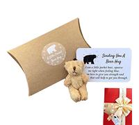 Tumotsit Little Pocket Bear Hug Card, Hug Love Token Bear Hug Cards Enviándote un Hug Bear Toy para llavero, da abrazos oso a quien lo necesite, regalos para San Valentín, cumpleaños, boda