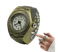 Tumotsit Reloj vintage vintage con correa retráctil, reloj pequeño de bronce, estilo retro para pareja