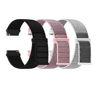 TumpCez Correa de reloj de nailon, 16 mm, 18 mm, 20 mm, 22 mm, cierre rápido, tejido transpirable, correa de repuesto ajustable, correa de repuesto para hombre y mujer (3 unidades), 16mm
