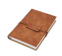 tumuarta Deckle Edge - Cuaderno de bocetos de papel de acuarela, 100 % algodón, diario vintage de cuero, 300 g/m², sin ácidos, diario hecho a mano para técnicas de medios mixtos (15,2 x 10,2 cm)