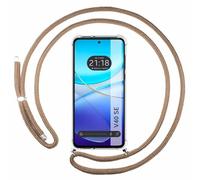Tumundosmartphone Funda Colgante Transparente para Vivo V40 SE 5G con Cordon Camel