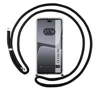 Tumundosmartphone Funda Colgante Transparente para Xiaomi 13 Lite 5G con Cordon Negro