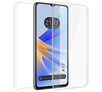 Tumundosmartphone Funda Doble Transparente Pc + TPU Full Body 360 para OPPO A17