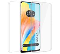Tumundosmartphone Funda Doble Transparente Pc + TPU Full Body 360 para OPPO A58 4G
