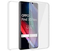 Tumundosmartphone Funda Doble Transparente Pc + TPU Full Body 360 para OPPO Find X3 Neo 5G