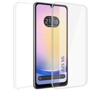 Tumundosmartphone Funda Doble Transparente Pc + TPU Full Body 360 para Samsung Galaxy A25 5G