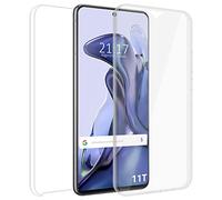 Tumundosmartphone Funda Doble Transparente Pc + TPU Full Body 360 para Xiaomi 11T 5G / 11T Pro 5G