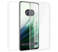 Tumundosmartphone Funda Doble Transparente Pc + TPU Full Body 360 para Xiaomi Redmi 15 4G / 5G
