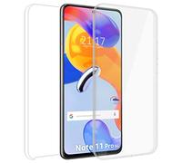 Tumundosmartphone Funda Doble Transparente Pc + TPU Full Body 360 para Xiaomi Redmi Note 11 Pro / 11 Pro 5G