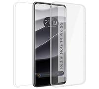 Tumundosmartphone Funda Doble Transparente Pc + TPU Full Body 360 para Xiaomi Redmi Note 14 Pro 5G