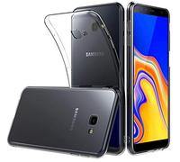 Tumundosmartphone Funda Gel TPU Fina Ultra-Thin 0,5mm Transparente para Samsung Galaxy J4+ Plus