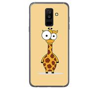Tumundosmartphone Funda Gel TPU para Samsung Galaxy A6 Plus (2018) diseño Jirafa Dibujos