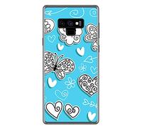 Tumundosmartphone Funda Gel TPU para Samsung Galaxy Note 9 diseño Mariposas Dibujos