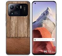 Tumundosmartphone Funda Gel TPU para Xiaomi Mi 11 Ultra 5G diseño Madera 09 Dibujos