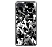 Tumundosmartphone Funda Gel TPU para Xiaomi Mi 8 Lite Diseño Snow Camuflaje Dibujos