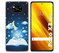 Tumundosmartphone Funda Gel TPU para Xiaomi Poco X3 NFC / X3 Pro diseño Libro Cuentos Dibujos