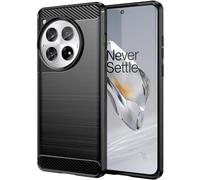 Tumundosmartphone Funda Gel TPU Tipo Carbon Negra para Oneplus 12R 5G