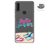 Tumundosmartphone Funda Gel Transparente para Alcatel 3X 2020 diseño Summer Dibujos