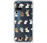 Tumundosmartphone Funda Silicona Antigolpes para Vivo Y21 / Y21s / Y33s diseño Perros Dibujos
