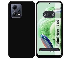 Tumundosmartphone Funda Silicona Gel TPU Negra para Xiaomi Redmi Note 12 5G