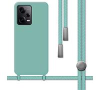 Tumundosmartphone Funda Silicona Líquida con Cordón para Xiaomi Poco X5 Pro 5G Color Verde