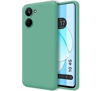 Tumundosmartphone Funda Silicona Líquida Ultra Suave para Realme 10 4G Color Verde