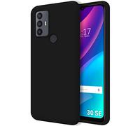 Tumundosmartphone Funda Silicona Líquida Ultra Suave para TCL 30 SE / 30E / 306 Color Negra