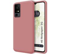 Tumundosmartphone Funda Silicona Líquida Ultra Suave para TCL 40 NXTPAPER 5G Color Rosa