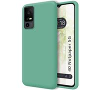 Tumundosmartphone Funda Silicona Líquida Ultra Suave para TCL 40 NXTPAPER 5G Color Verde