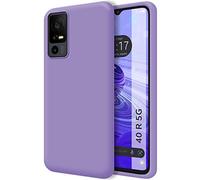 Tumundosmartphone Funda Silicona Líquida Ultra Suave para TCL 40 R 5G Color Morada