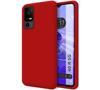 Funda móvil - TUMUNDOSMARTPHONE TCL 40 R 5G, Compatible con TCL TCL 40 R 5G, Rojo
