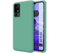 Tumundosmartphone Funda Silicona Líquida Ultra Suave para TCL 40 R 5G Color Verde