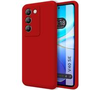 Tumundosmartphone Funda Silicona Líquida Ultra Suave para Vivo V40 SE 5G Color Roja