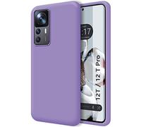 Tumundosmartphone Funda Silicona Líquida Ultra Suave para Xiaomi 12T / 12T Pro 5G Color Morada