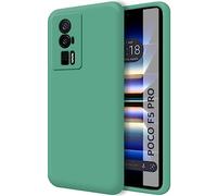 Tumundosmartphone Funda Silicona Líquida Ultra Suave para Xiaomi Poco F5 Pro 5G Color Verde