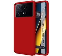 Tumundosmartphone Funda Silicona Líquida Ultra Suave para Xiaomi Poco X6 Pro 5G Color Roja